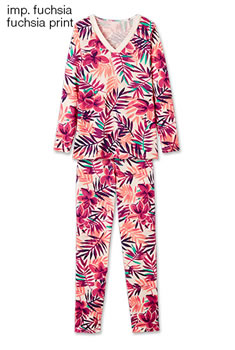 Pyjama Maille jersey coton modal imprimée “jungle”