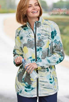 Veste polaire imprimée