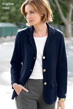 Veste maille milano col tailleur