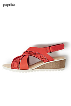 Sandales cuir vachette multi-brides