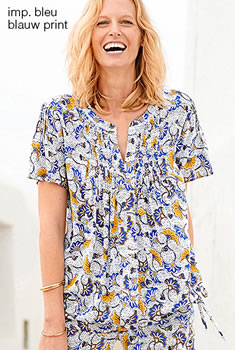 Blouse fluide et douce imprimée