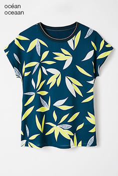 Top bi-matière imprimé