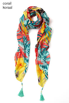 Etole imprimé tropical