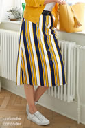 Jupe rayé esprit “bayadère”