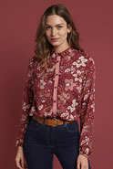 Chemisier doux imprimé floral