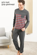 Pyjama rayé jersey Thermolactyl®