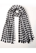 Echarpe motif "pied de poule"
