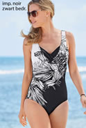 Maillot de bain imprimé noir et blanc - Perfect Body by Damart®