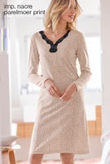 Chemise de nuit plumetis et dentelle Thermolactyl®