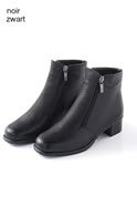 Boots cuir vachette façon “reptile”  Thermolactyl®