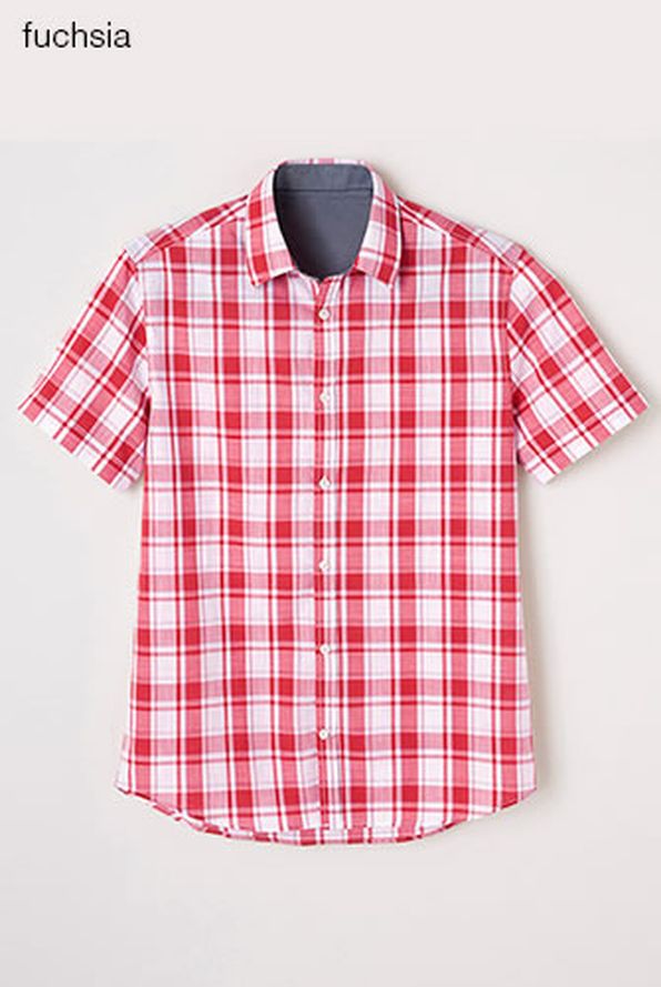 Chemisette carreaux flammé