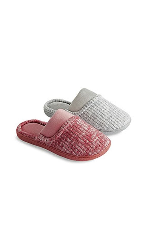 Mules dessus côtelé