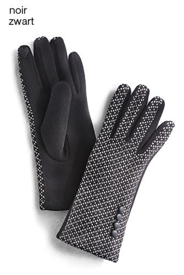 Gants jacquard bi-matière