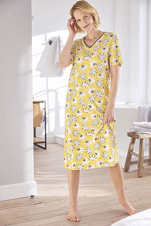 Lot de 3 chemises de nuit jersey pur coton peigné