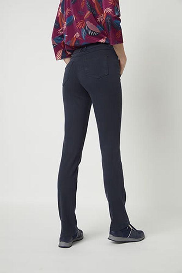 Pantalon slim 5 poches lyocell et coton stretch