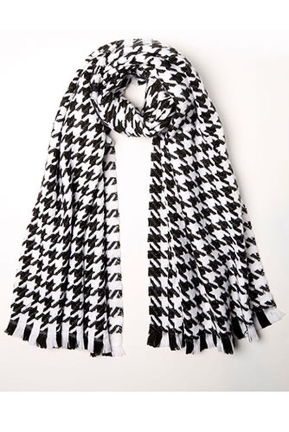 Echarpe motif "pied de poule"