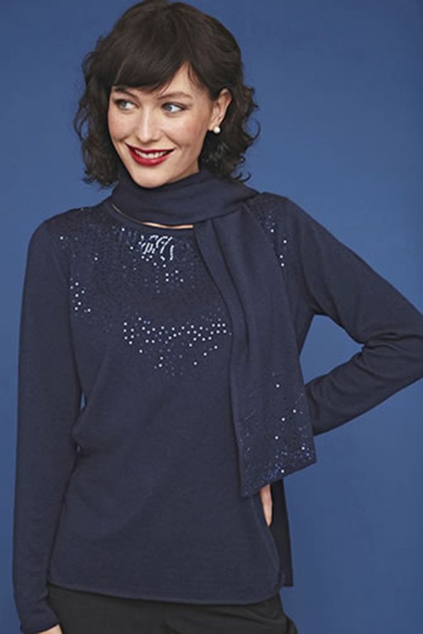 Echarpe Maille fine et douce à sequins