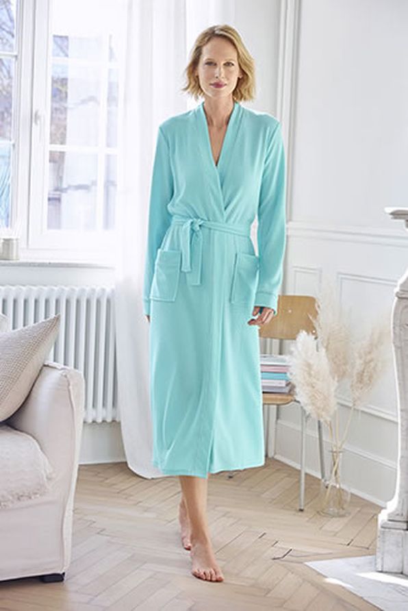 Robe de chambre maille nid d'abeille Peignoirs Damart Luxembourg