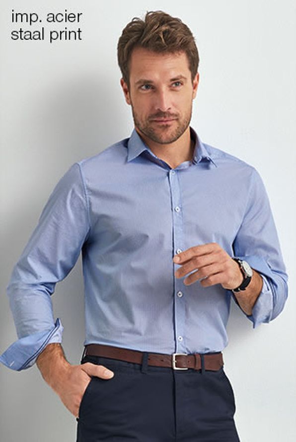 Chemise popeline pur coton imprimé