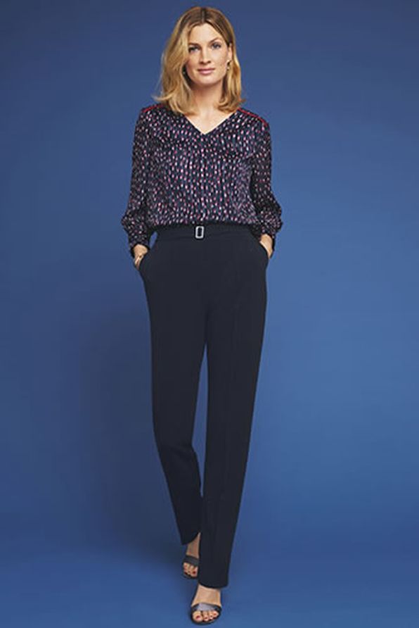 Pantalon en maille ceinture élastiquée