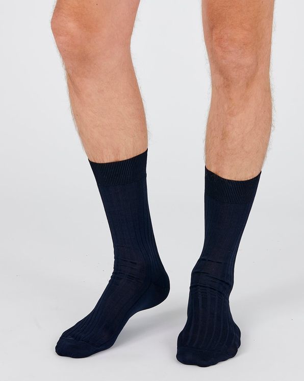 1 paire de chaussettes à base de fil d’écosse et coton