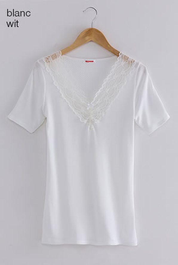 T-shirt manches courtes Thermolactyl® Fine côte reliéfée