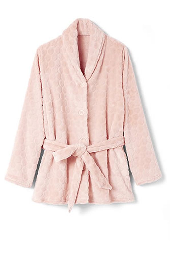 Robe de chambre maille douce reliéfée
