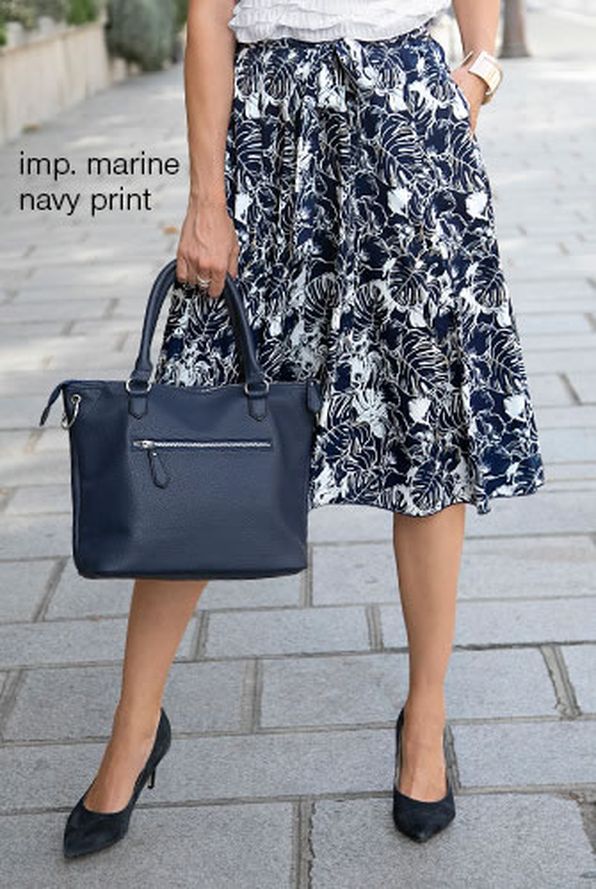 Jupe Tissu Fluide et doux imprimé “feuillage”