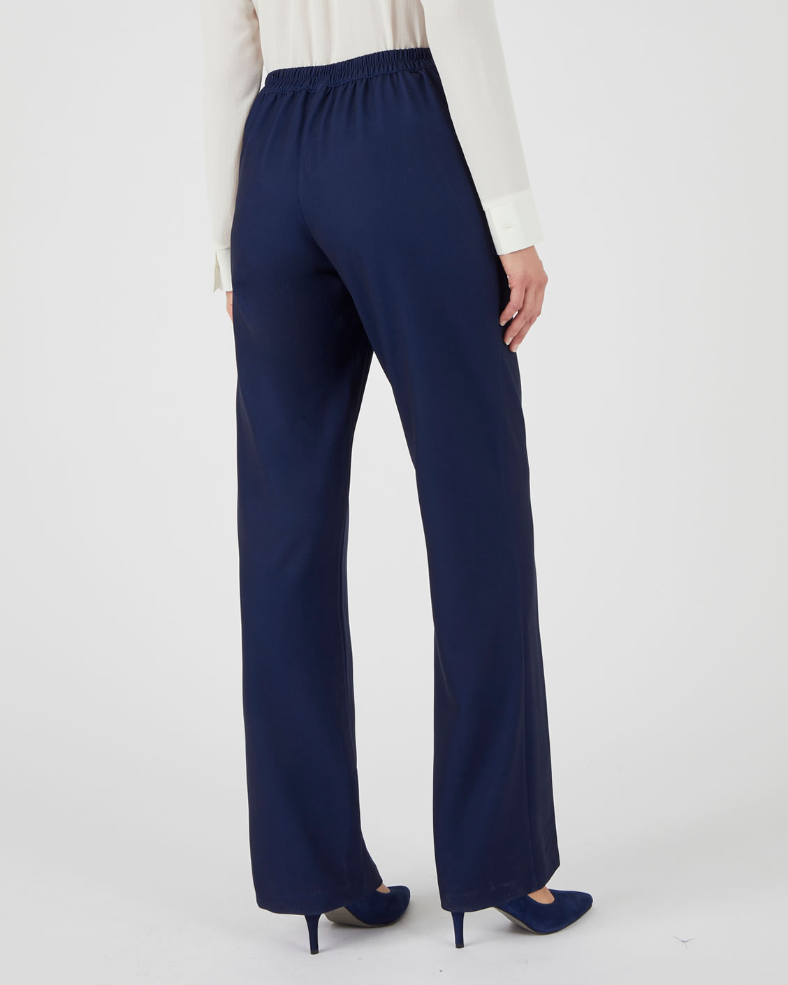 Pantalon maille crêpe enfilable