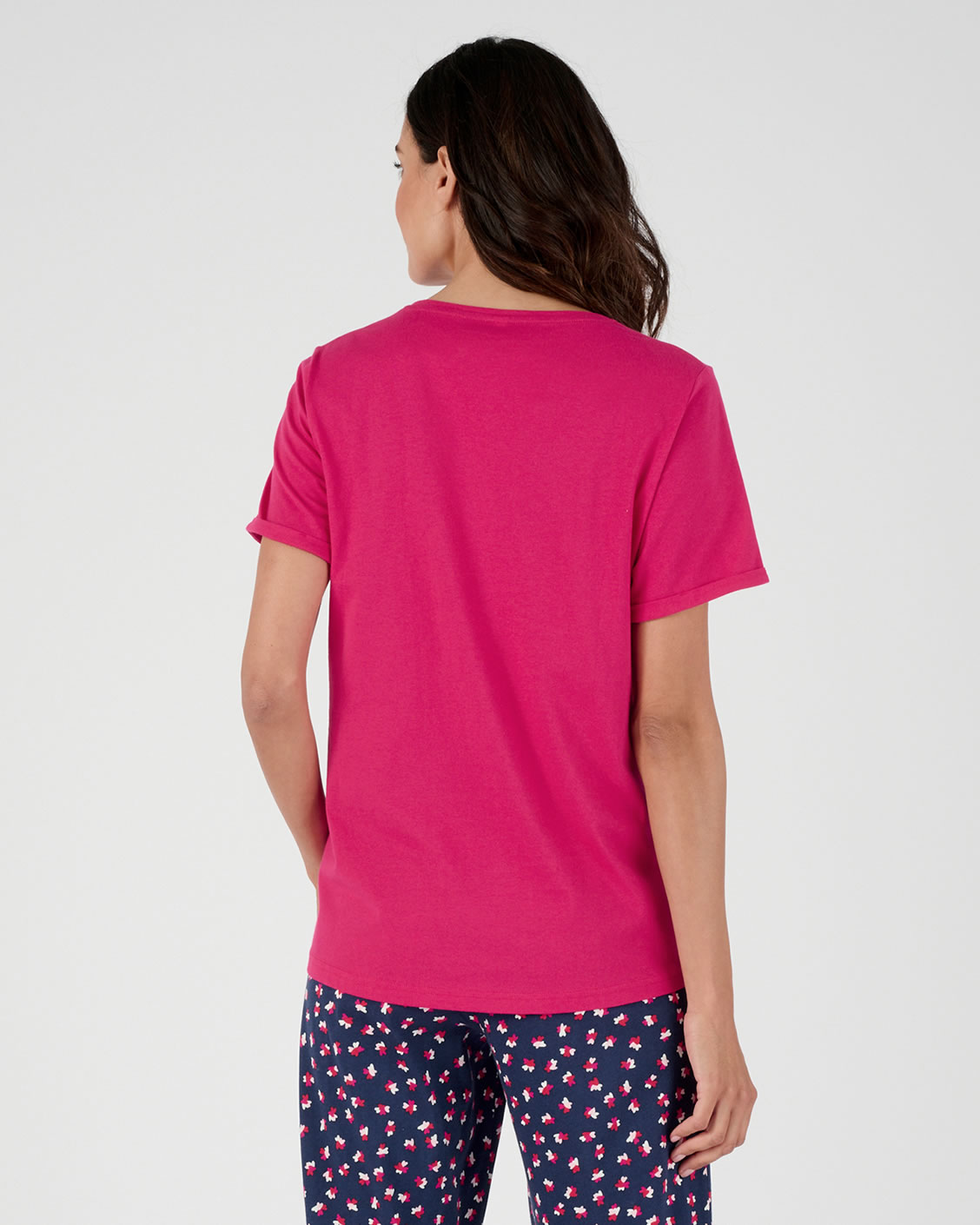 T-shirt de pyjama pur coton peigné