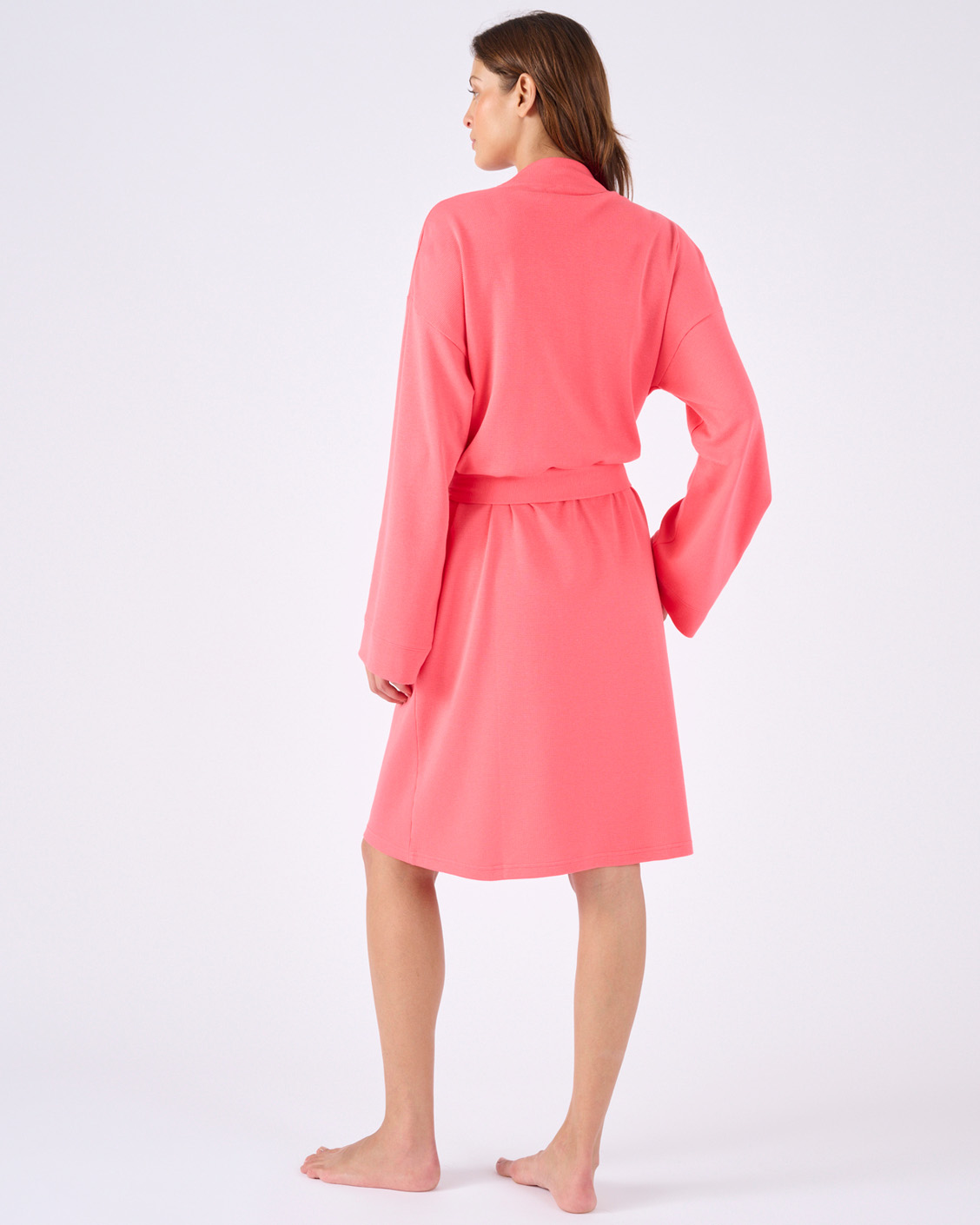 Robe de chambre en maille nid d'abeille