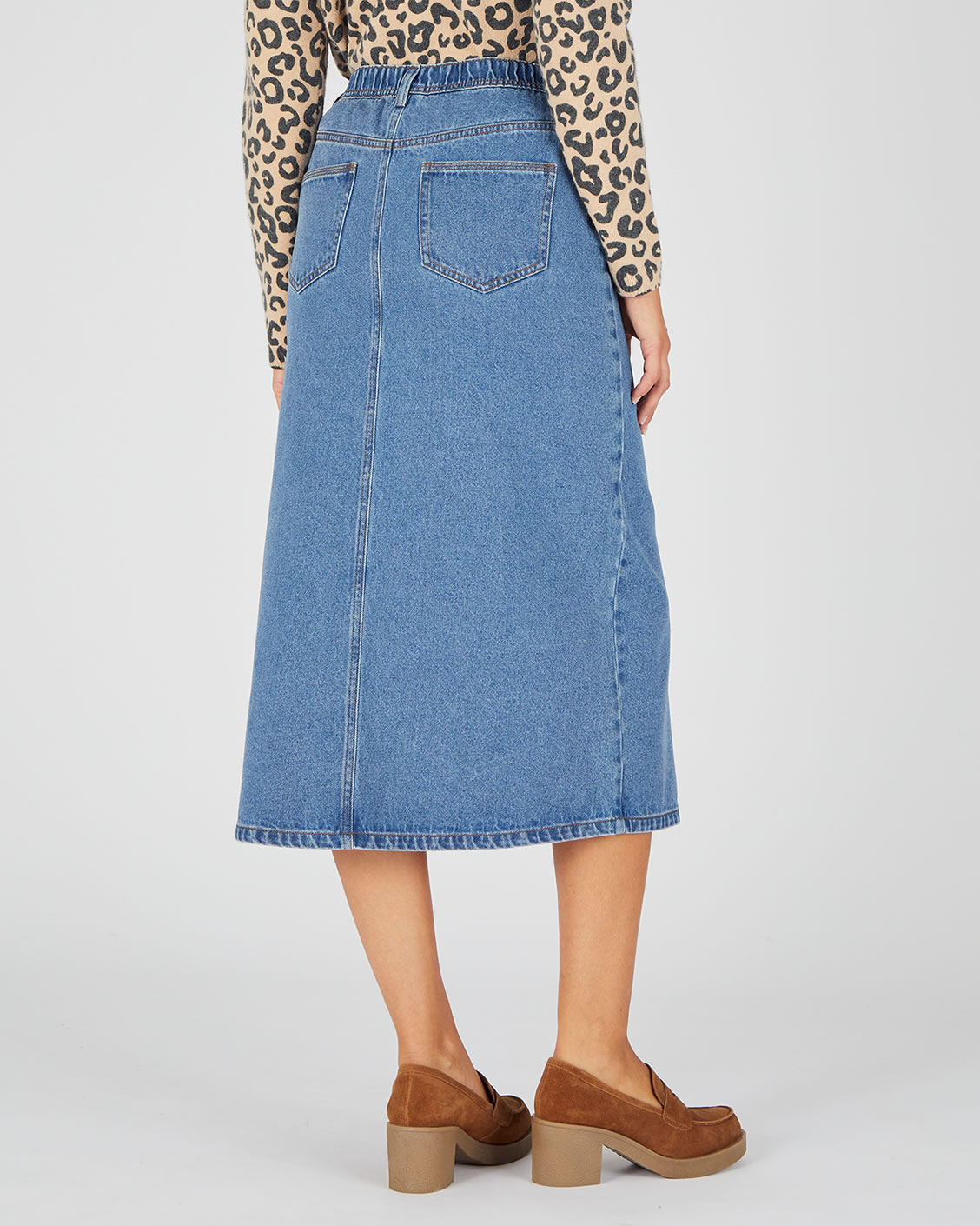Jupe longue en jean