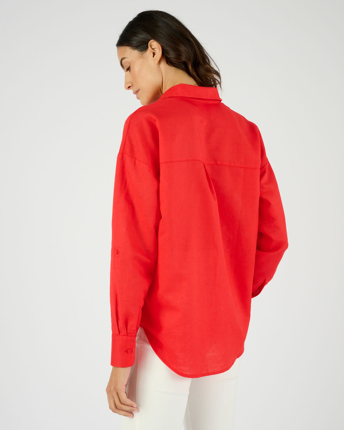 Chemise mélange lin et coton