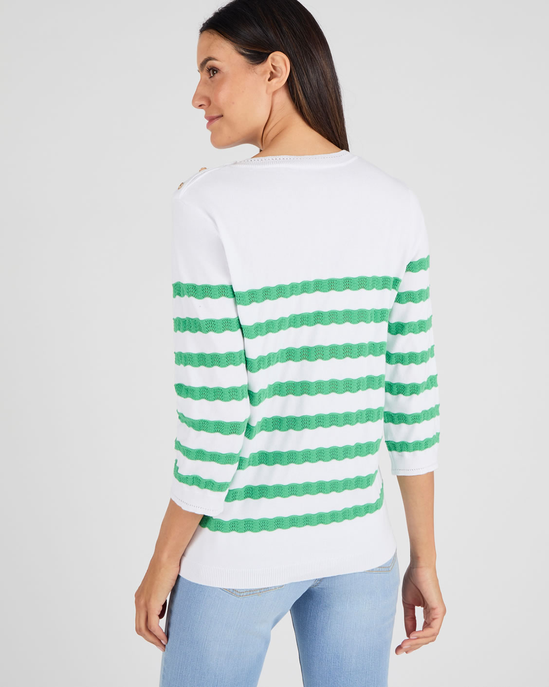 Pull marinière rayures fantaisies