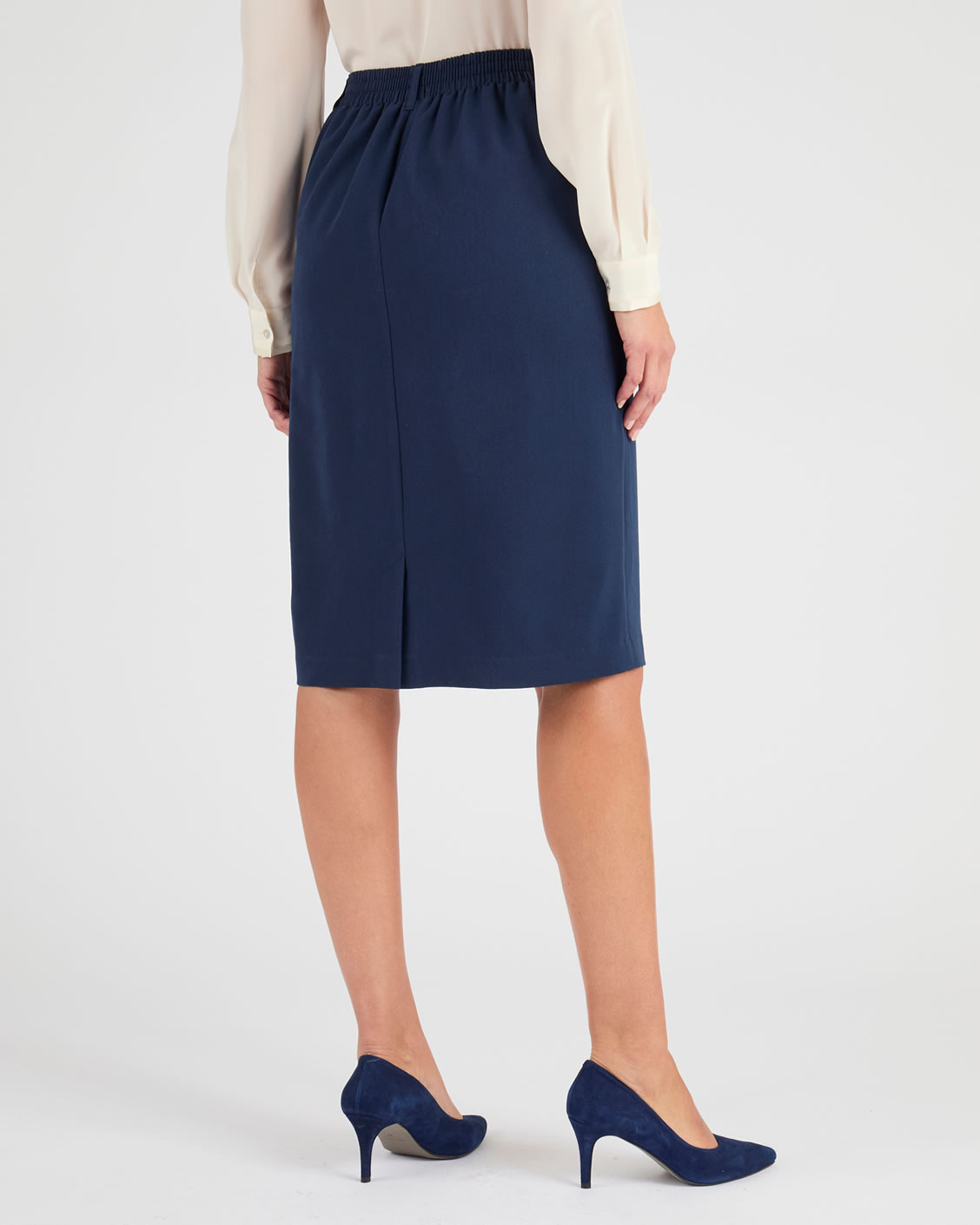 Jupe droite classique enfilable
