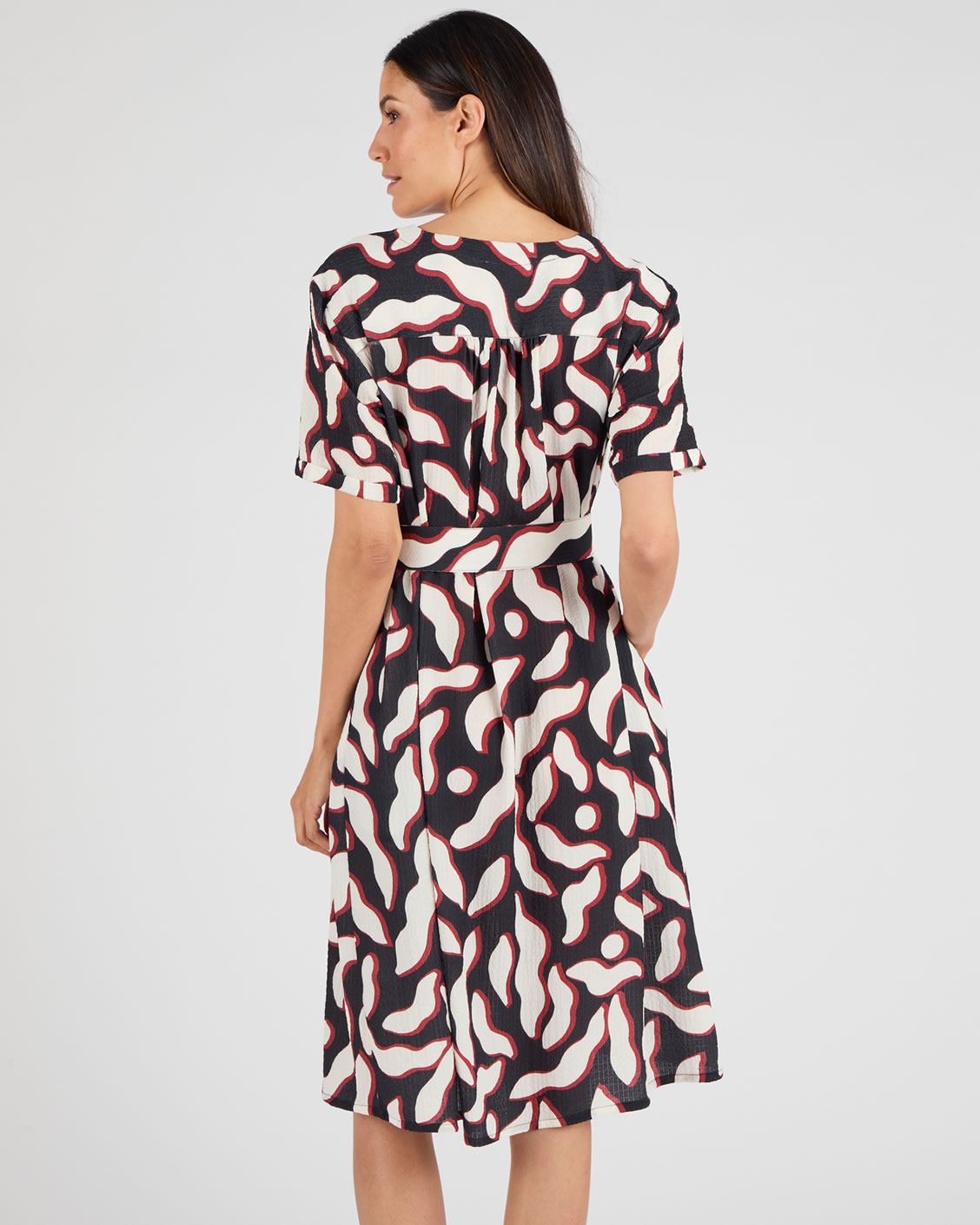 Robe fluide crépon