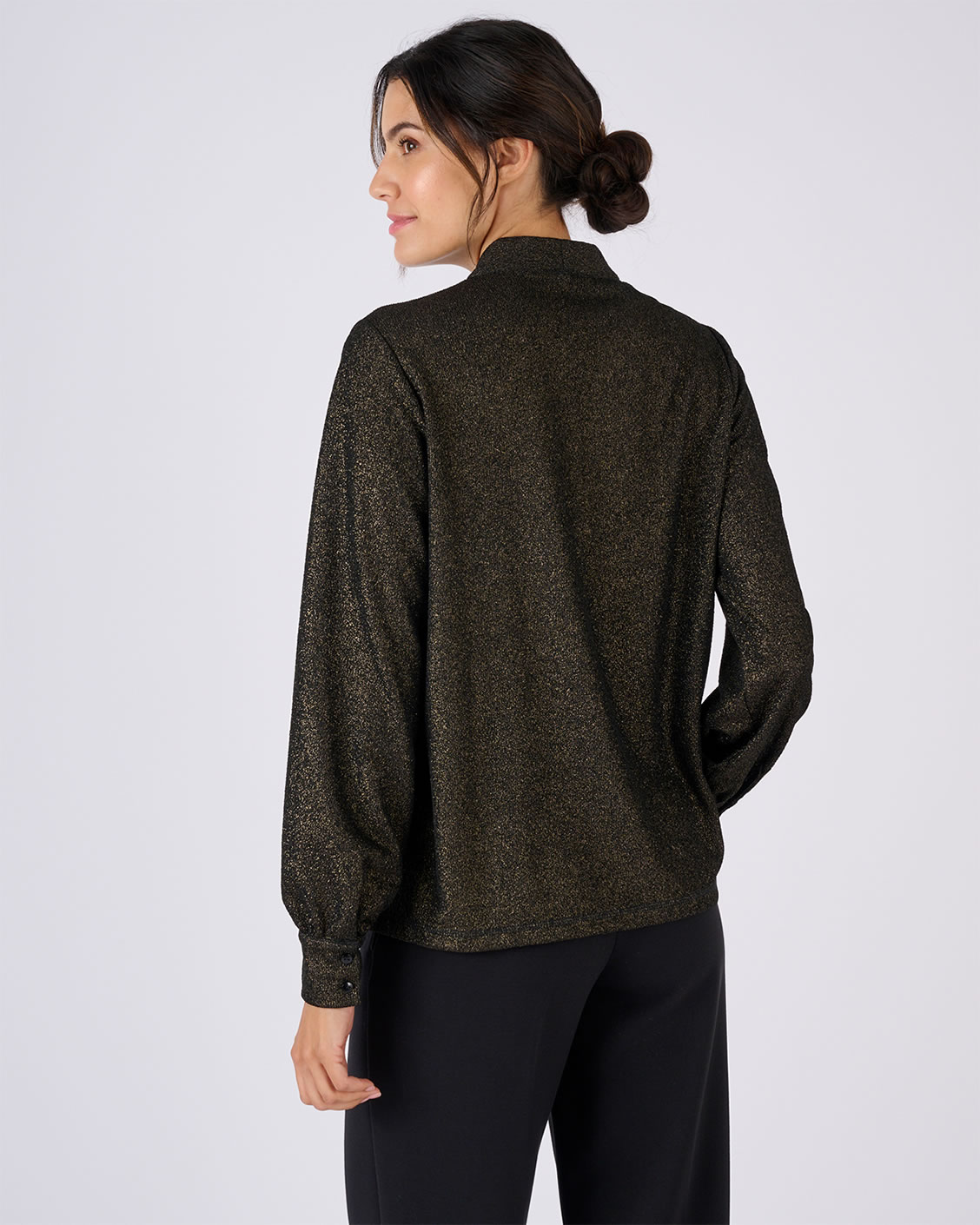 T-shirt lamé doré