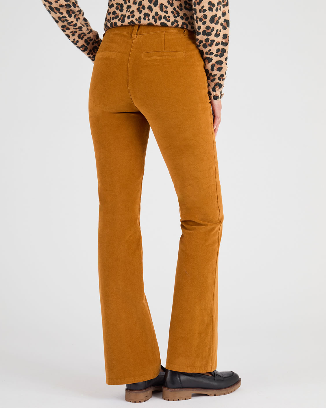 Pantalon flare velours