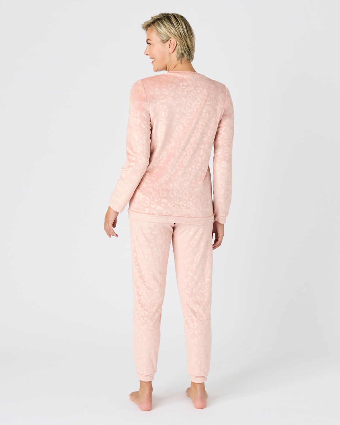 Pyjama Thermolactyl en velours embossé