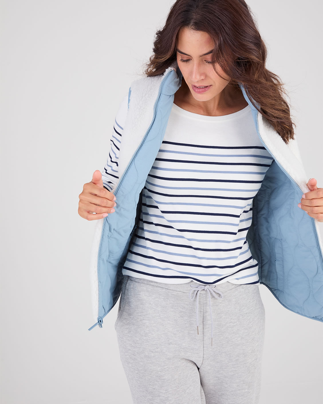 Veste sans manches réversible