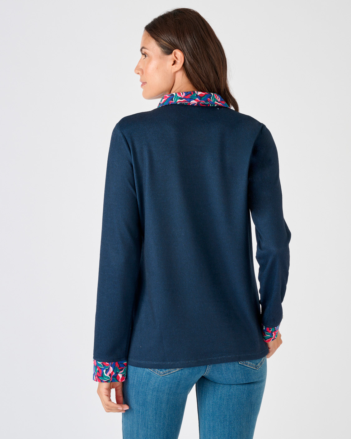 T-shirt effet 2 en 1 en maille chaude