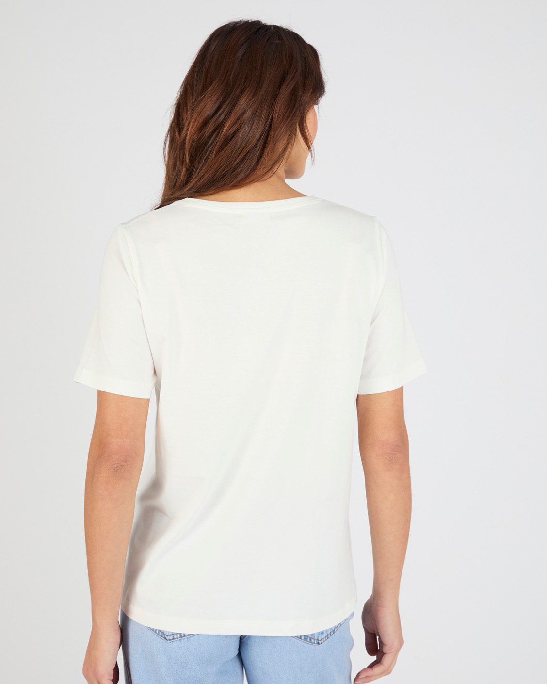 T-shirt brodé pur coton
