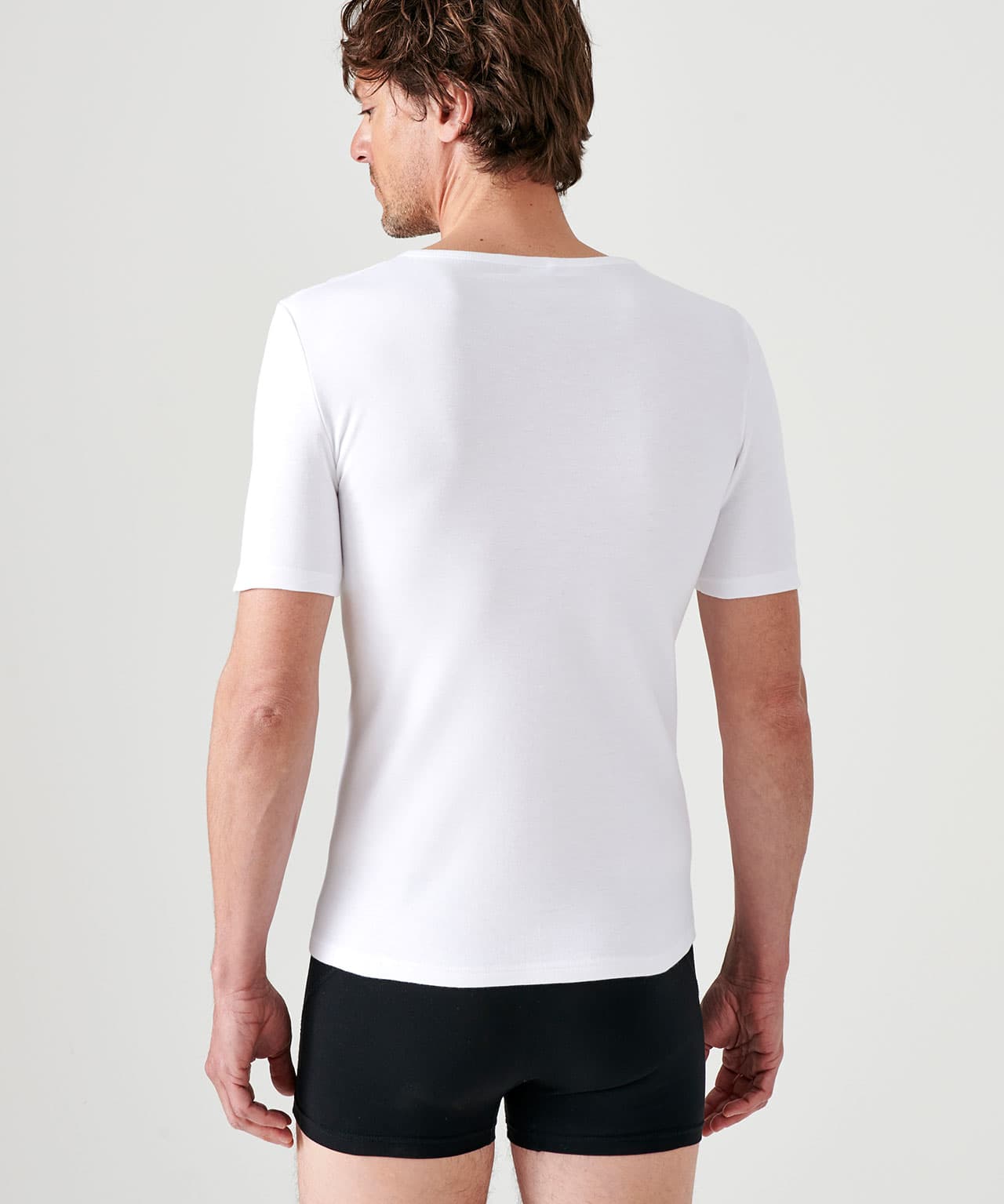 T-shirt manches courtes, col V Thermolactyl