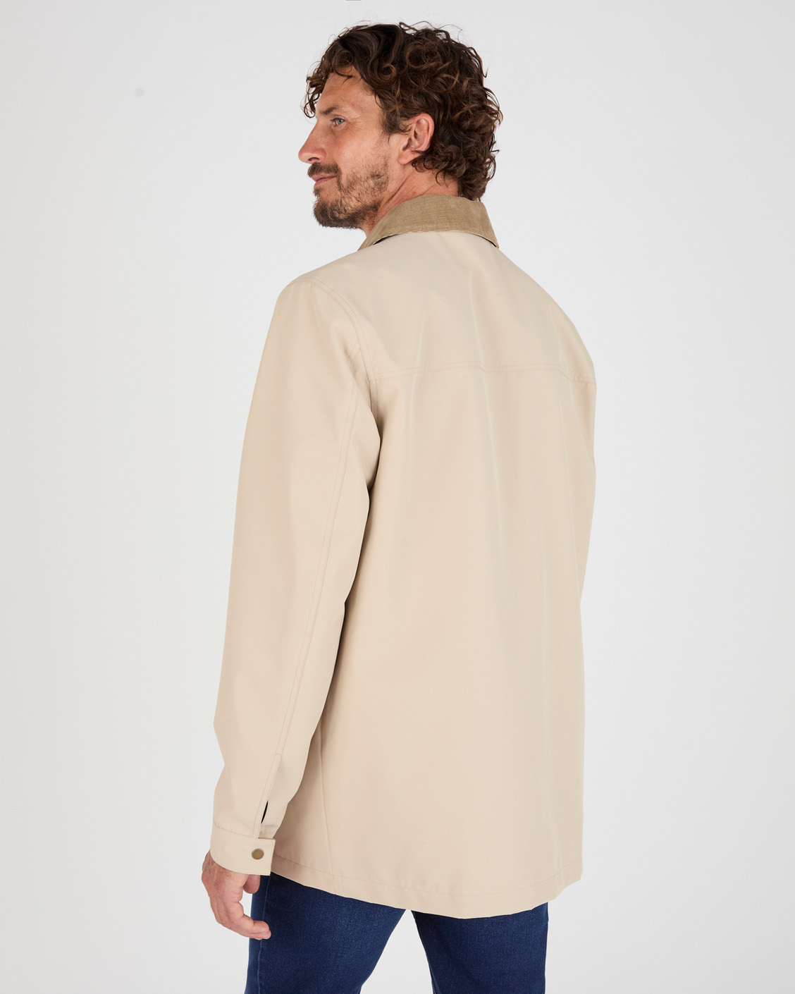 Blouson zippé col velours