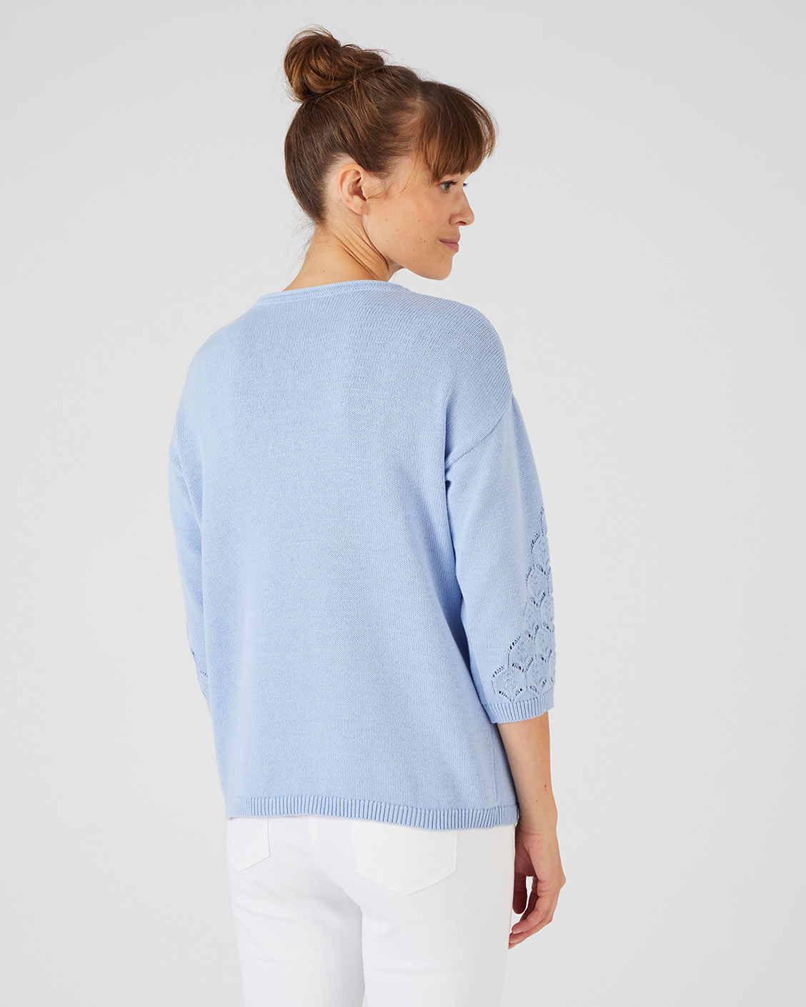 Pull maille ajourée