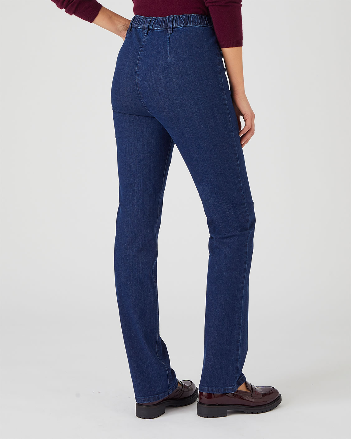 Jean effet ventre plat