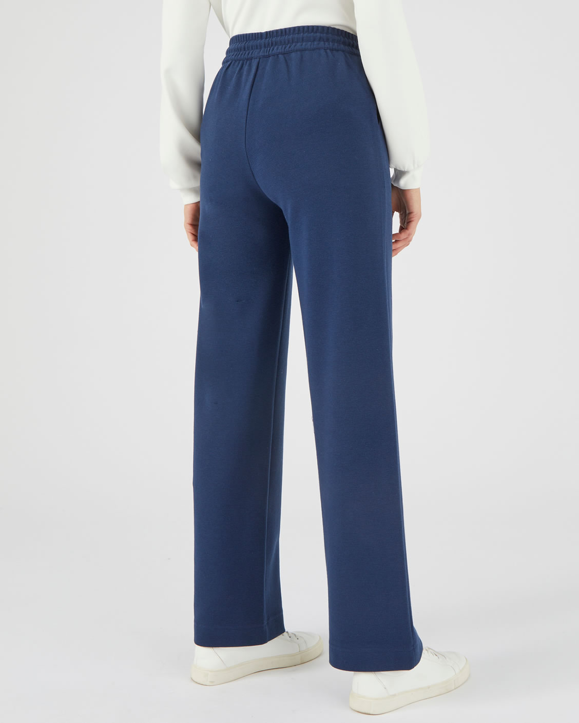 Pantalon lin bleu marine | La Redoute