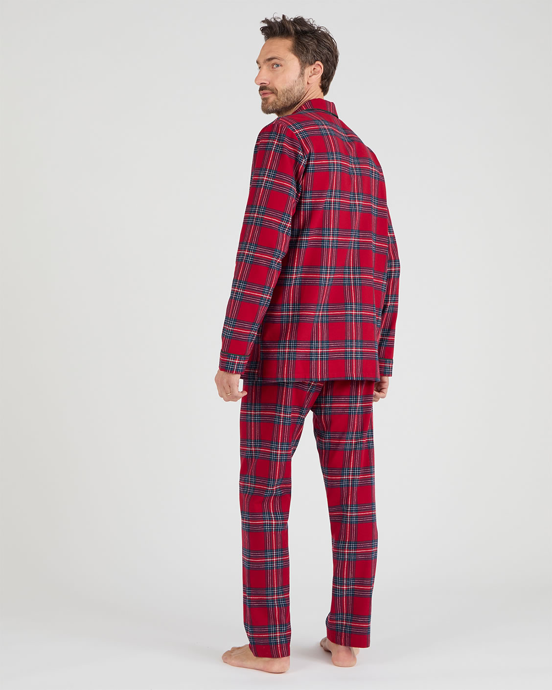 Pyjama en flanelle grattée pur coton