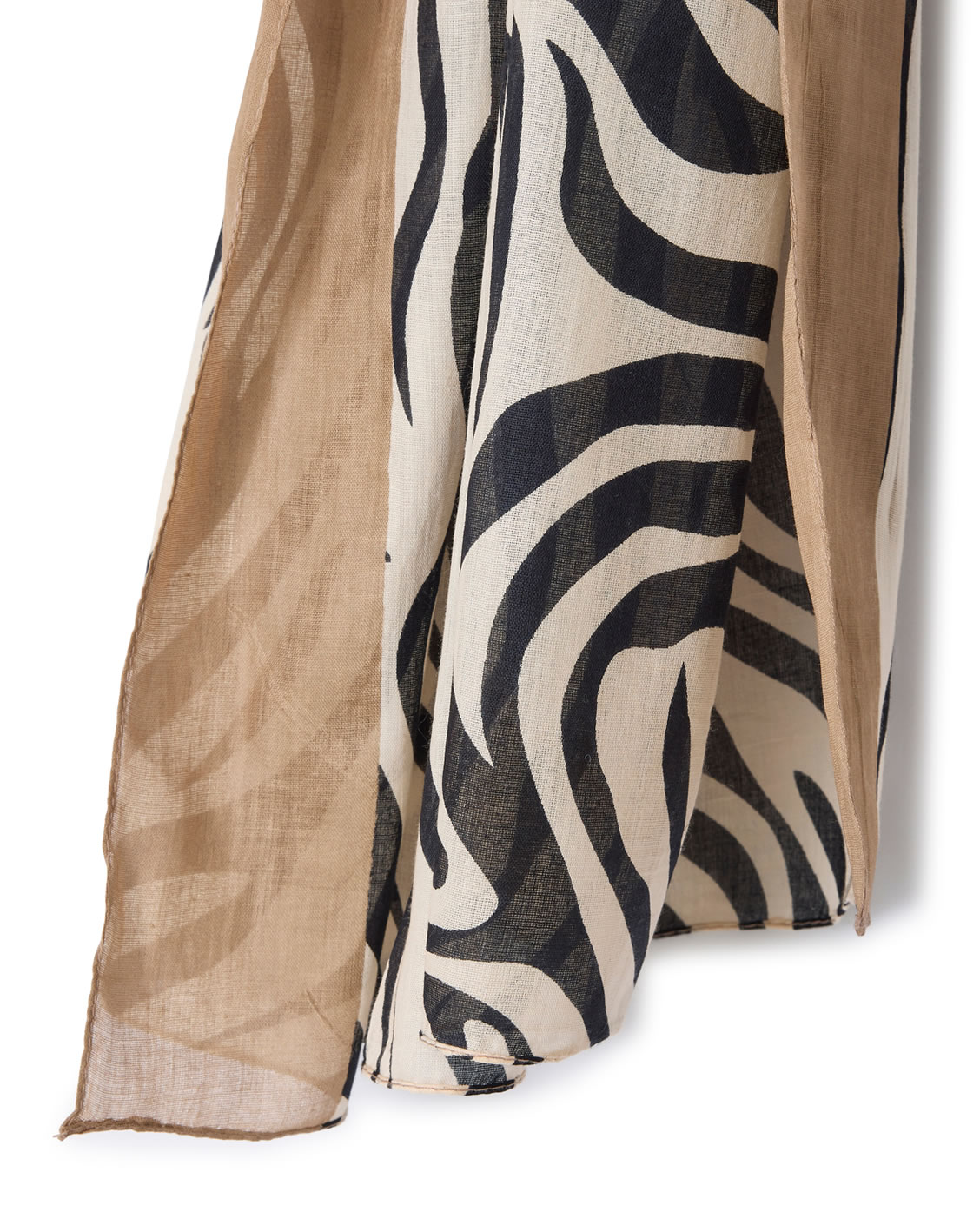 Foulard imprimé animalier pur coton