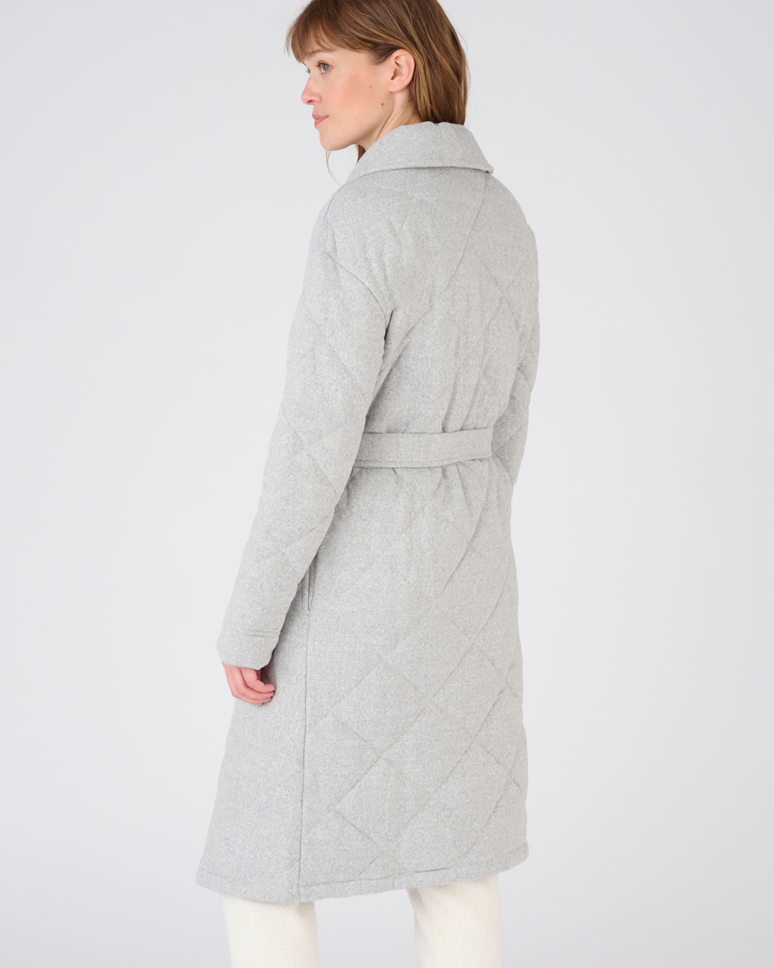 Robe de chambre maille jersey matelass?�e Thermolactyl - Peignoirs - Damart Luxembourg